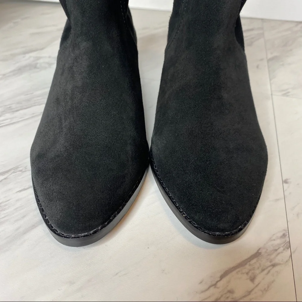 New! Lucky Brand Lollin Black Suede Bootie 7.5M